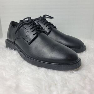 Cole Haan The Go-To Men's Size 11 Black Leather Plain Toe Dress Shoes C34600
